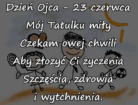 Dzieci z prezentami i życzeniami dla ojców